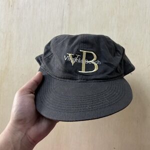 Strand Headwear Hat Cap Snap Back Mens One Size Black Virginia Beach Souvenir
